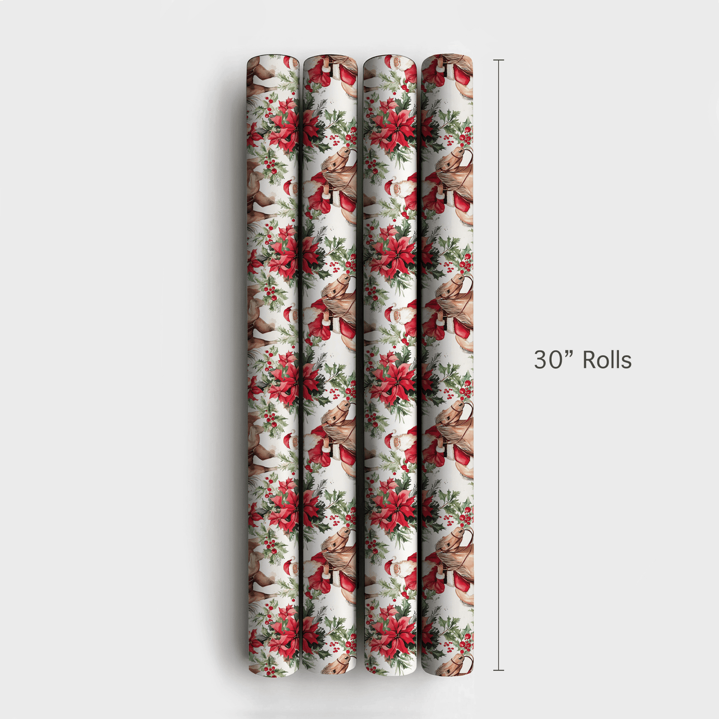 The Lone Poinsetta - Wrapping Paper - Aspen & Arlo