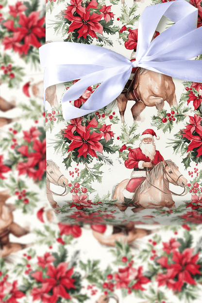 The Lone Poinsetta - Wrapping Paper - Aspen & Arlo