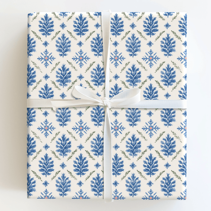 Snowflake Toile - Wrapping Paper - Aspen & Arlo