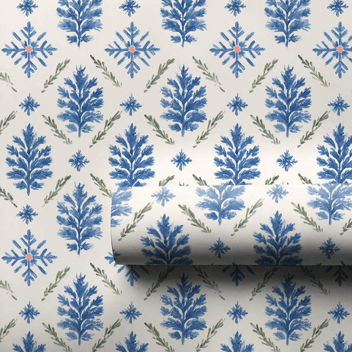 Snowflake Toile - Wrapping Paper - Aspen & Arlo