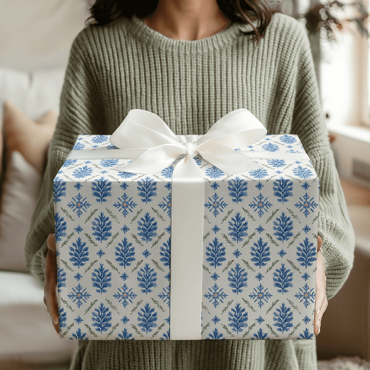 Snowflake Toile - Wrapping Paper - Aspen & Arlo