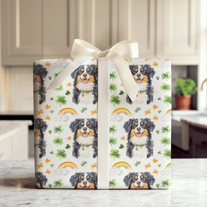 Rainbows with the Australian Shepherd - Wrapping Paper - Aspen & Arlo