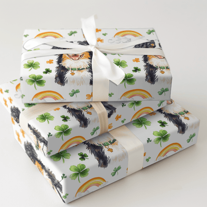 Rainbows with the Australian Shepherd - Wrapping Paper - Aspen & Arlo