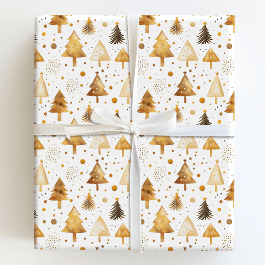 Jolly Gold - Wrapping Paper - Aspen & Arlo