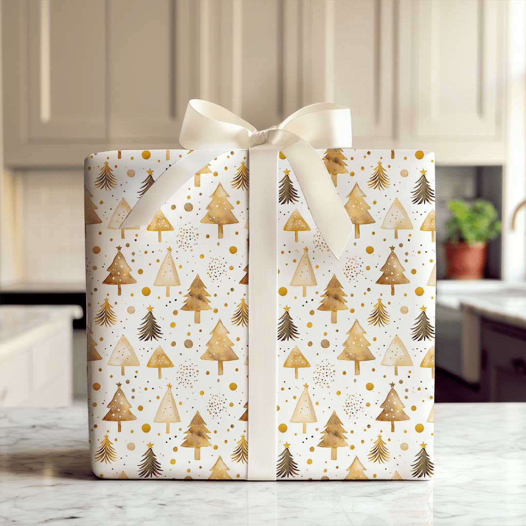 Jolly Gold - Wrapping Paper - Aspen & Arlo