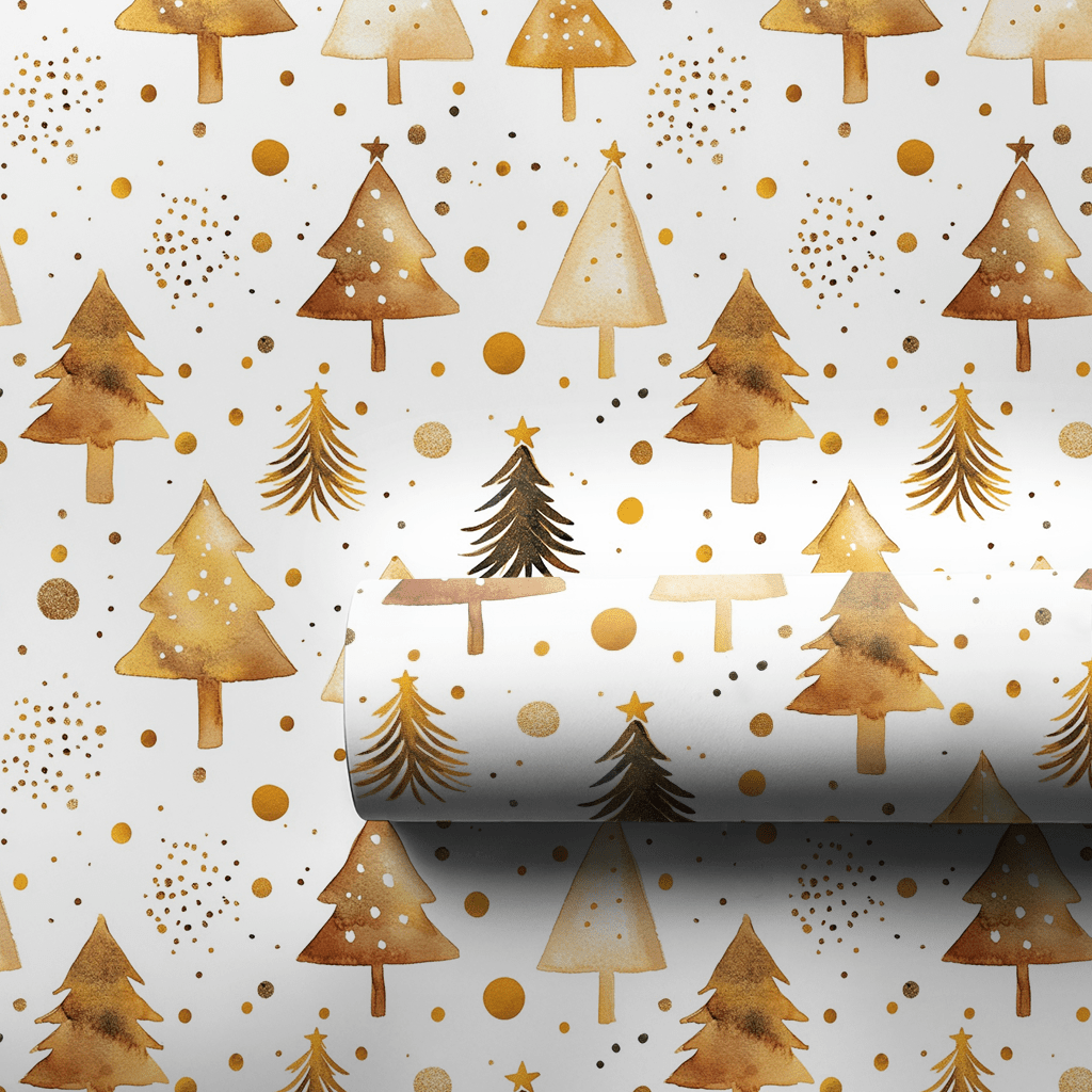 Jolly Gold - Wrapping Paper - Aspen & Arlo