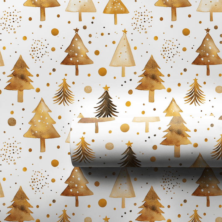 Jolly Gold - Wrapping Paper - Aspen & Arlo