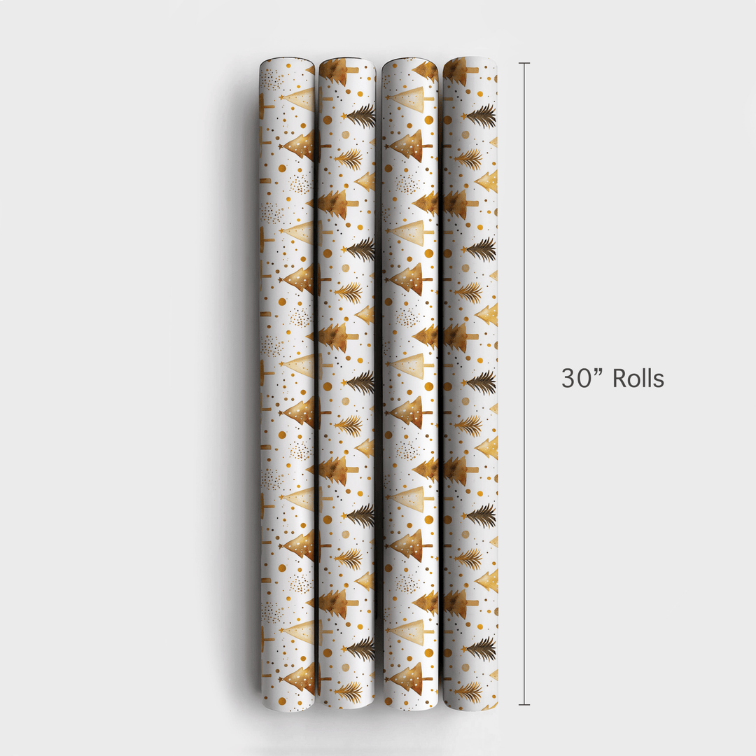 Jolly Gold - Wrapping Paper - Aspen & Arlo