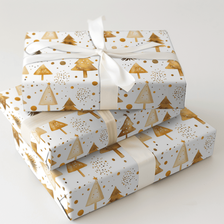 Jolly Gold - Wrapping Paper - Aspen & Arlo
