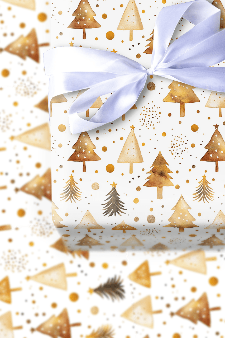 Jolly Gold - Wrapping Paper - Aspen & Arlo