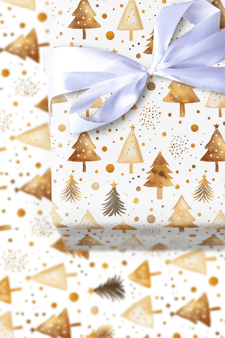 Jolly Gold - Wrapping Paper - Aspen & Arlo