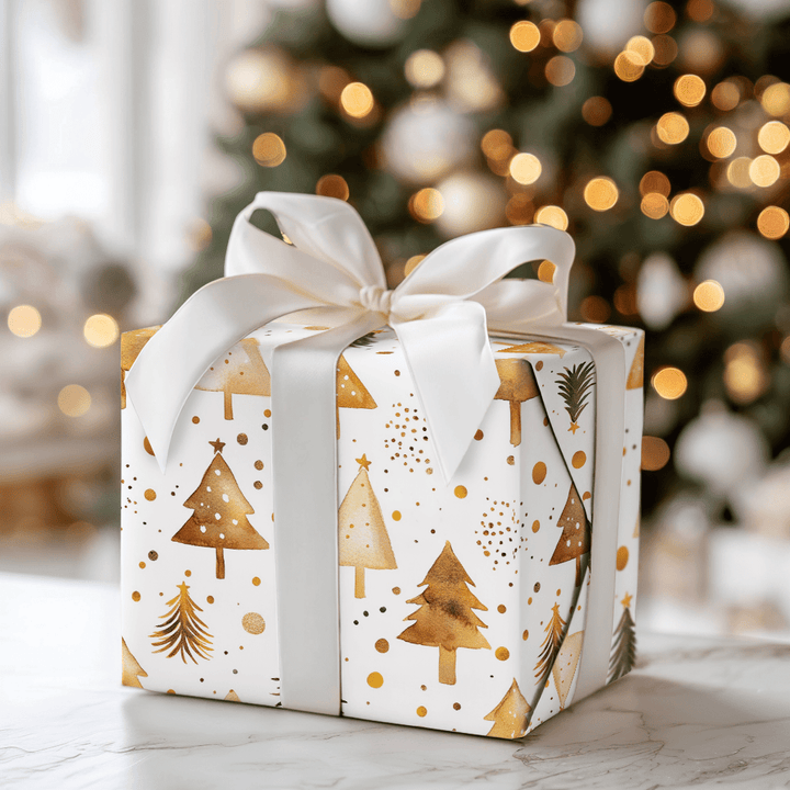 Jolly Gold - Wrapping Paper - Aspen & Arlo