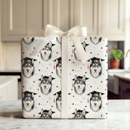 Husky Graduate - Wrapping Paper - Aspen & Arlo