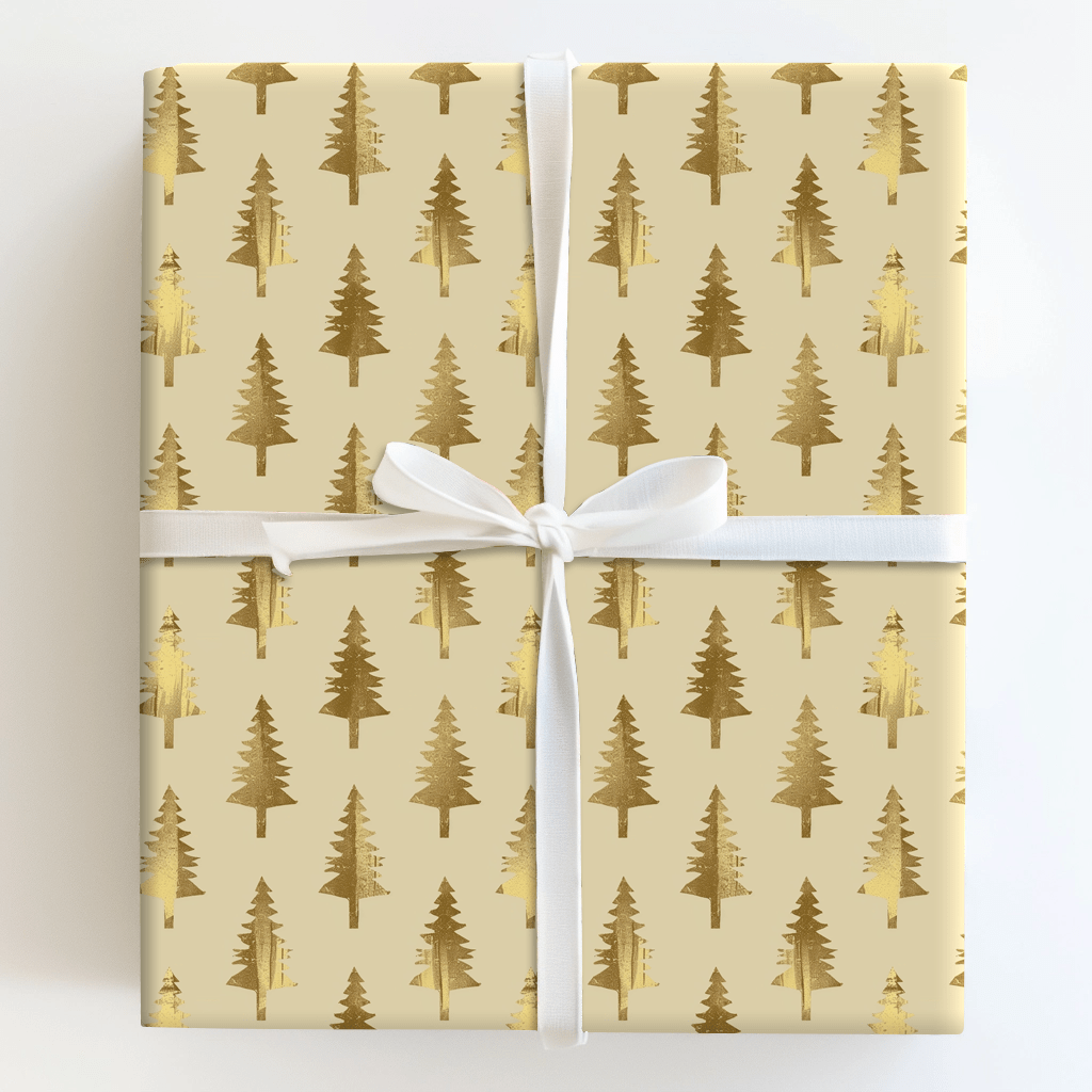 Pining Gold - Wrapping Paper - Aspen & Arlo