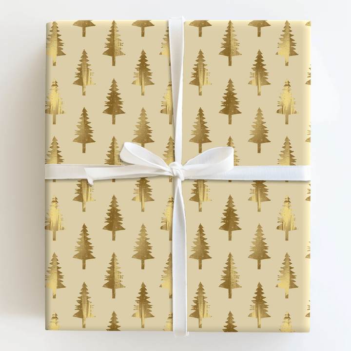 Pining Gold - Wrapping Paper - Aspen & Arlo