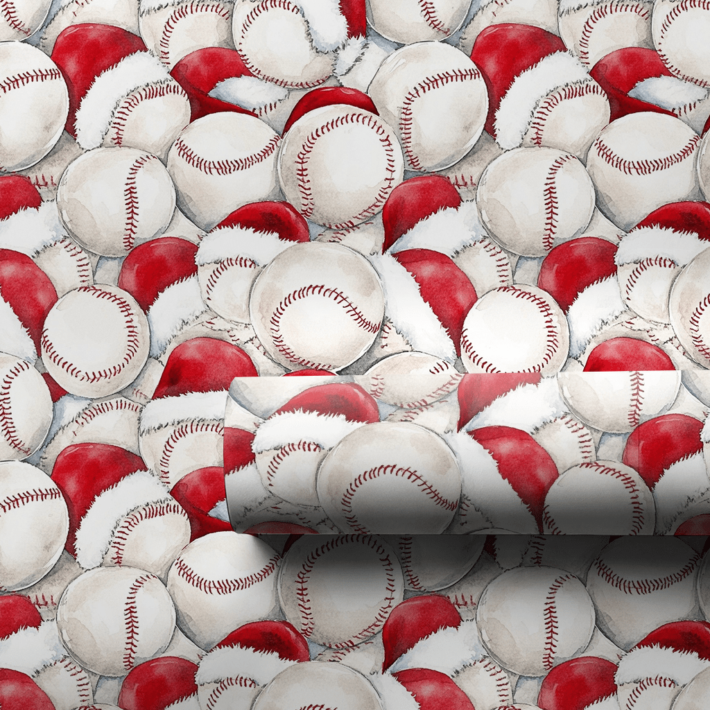 Santa's Strike Zone - Wrapping Paper - Aspen & Arlo