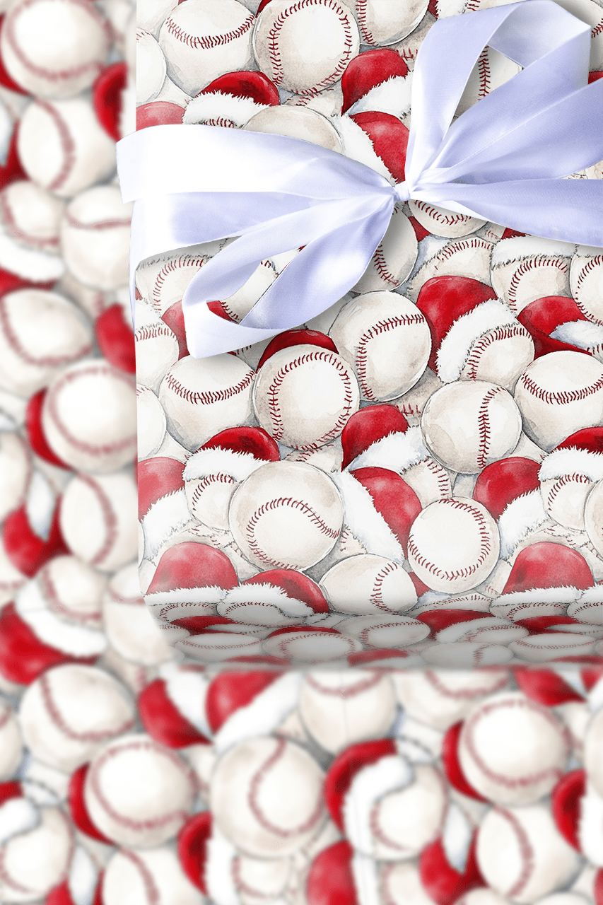 Santa's Strike Zone - Wrapping Paper - Aspen & Arlo