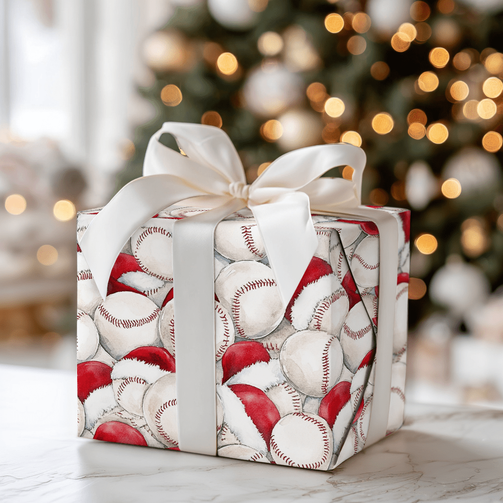Santa's Strike Zone - Wrapping Paper - Aspen & Arlo