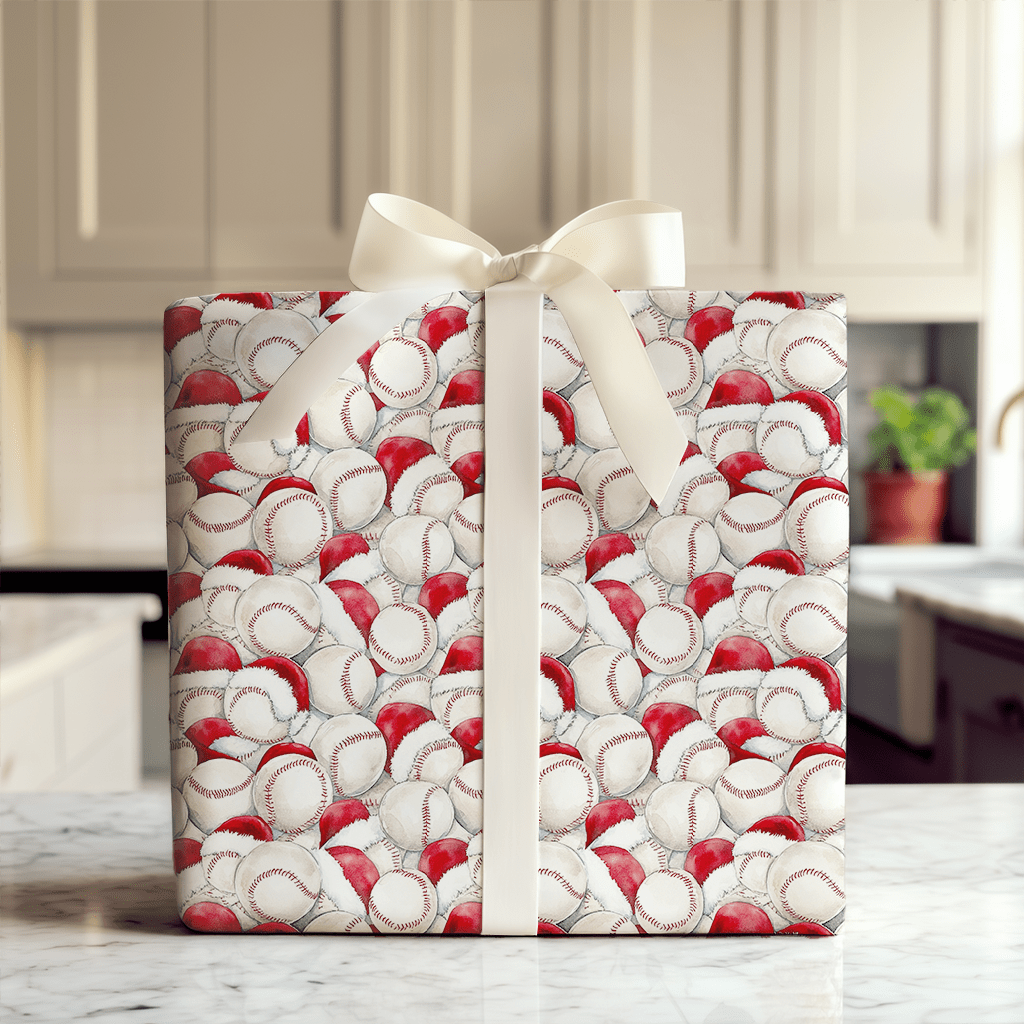 Santa's Strike Zone - Wrapping Paper - Aspen & Arlo