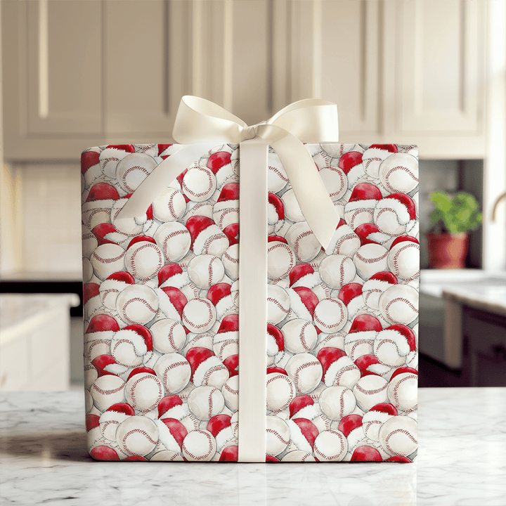 Santa's Strike Zone - Wrapping Paper - Aspen & Arlo