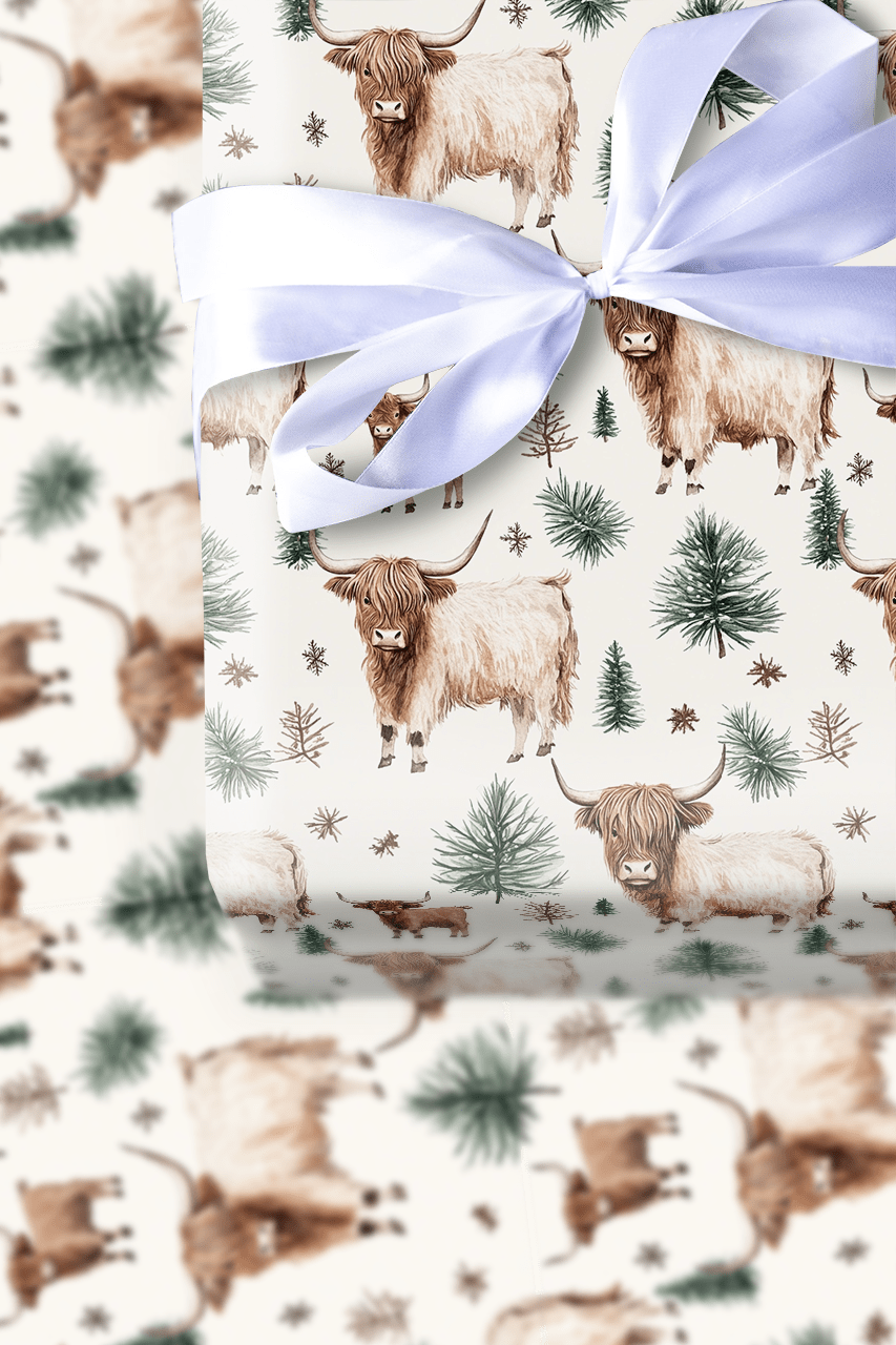 Chilly Cow - Wrapping Paper - Aspen & Arlo
