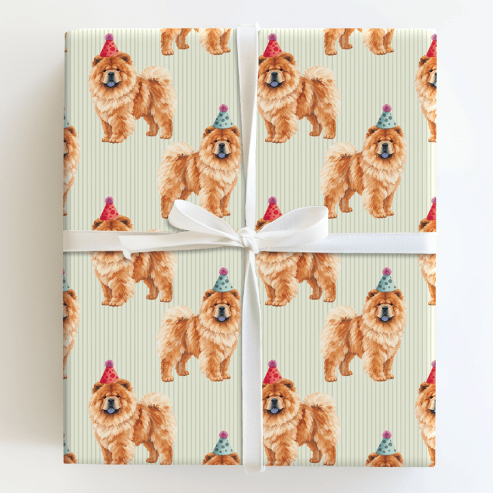 Party with Chow Chow - Wrapping Paper - Aspen & Arlo