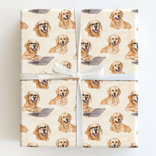 Retrieving Mail - Wrapping Paper - Aspen & Arlo