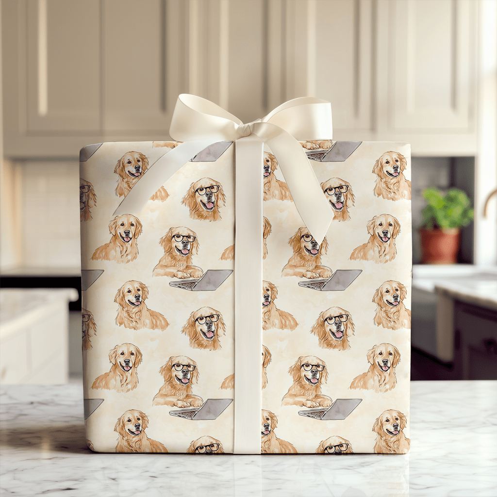 Retrieving Mail - Wrapping Paper - Aspen & Arlo