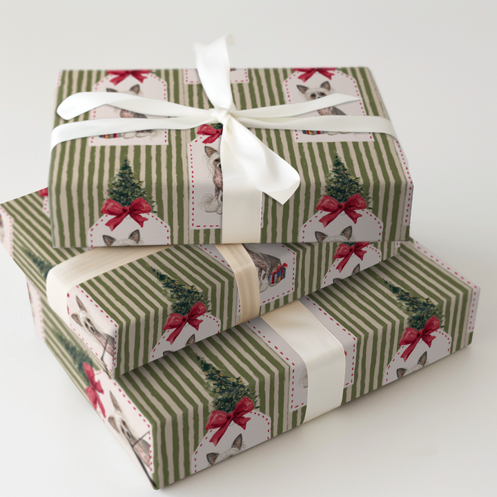 Crested Christmas Tags