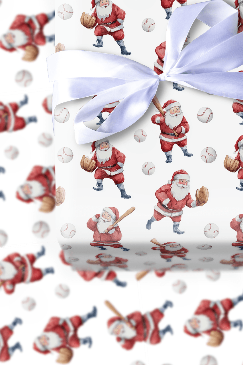 Kringle Curveball - Wrapping Paper - Aspen & Arlo
