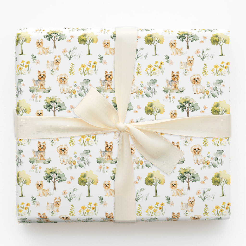 Park Day with the Yorkies - Wrapping Paper - Aspen & Arlo