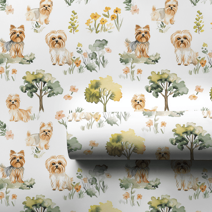 Park Day with the Yorkies - Wrapping Paper - Aspen & Arlo