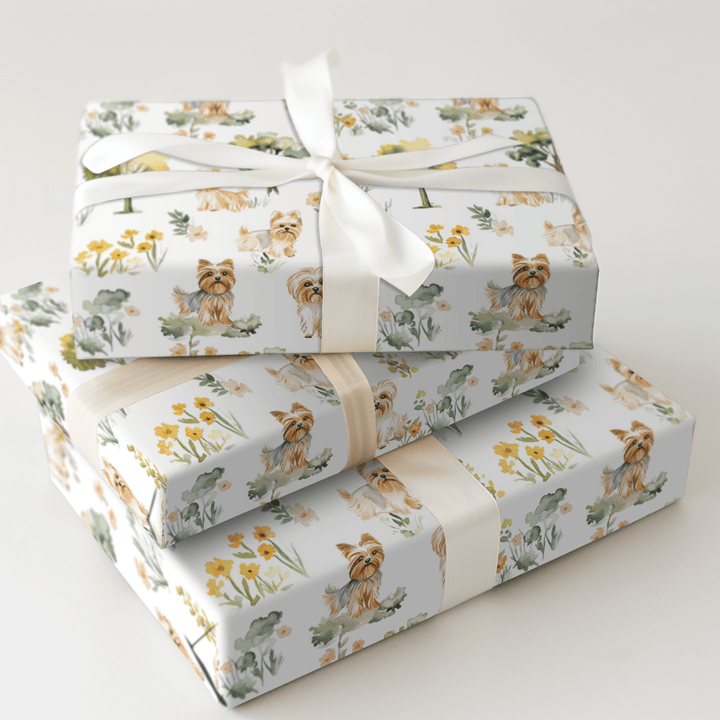 Park Day with the Yorkies - Wrapping Paper - Aspen & Arlo