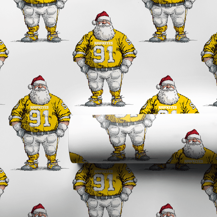 Touchdown Tidings – Iowa - Wrapping Paper - Aspen & Arlo