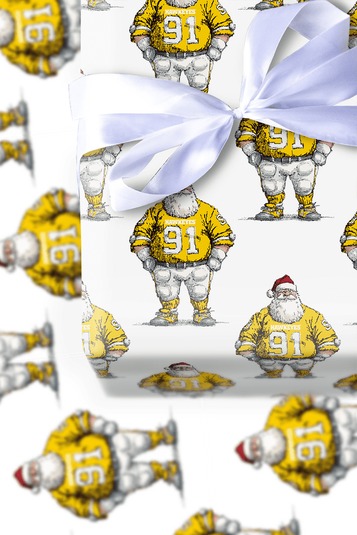 Touchdown Tidings – Iowa - Wrapping Paper - Aspen & Arlo