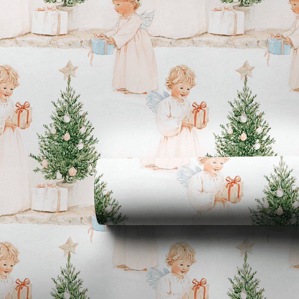 Baby Angels - Wrapping Paper - Aspen & Arlo