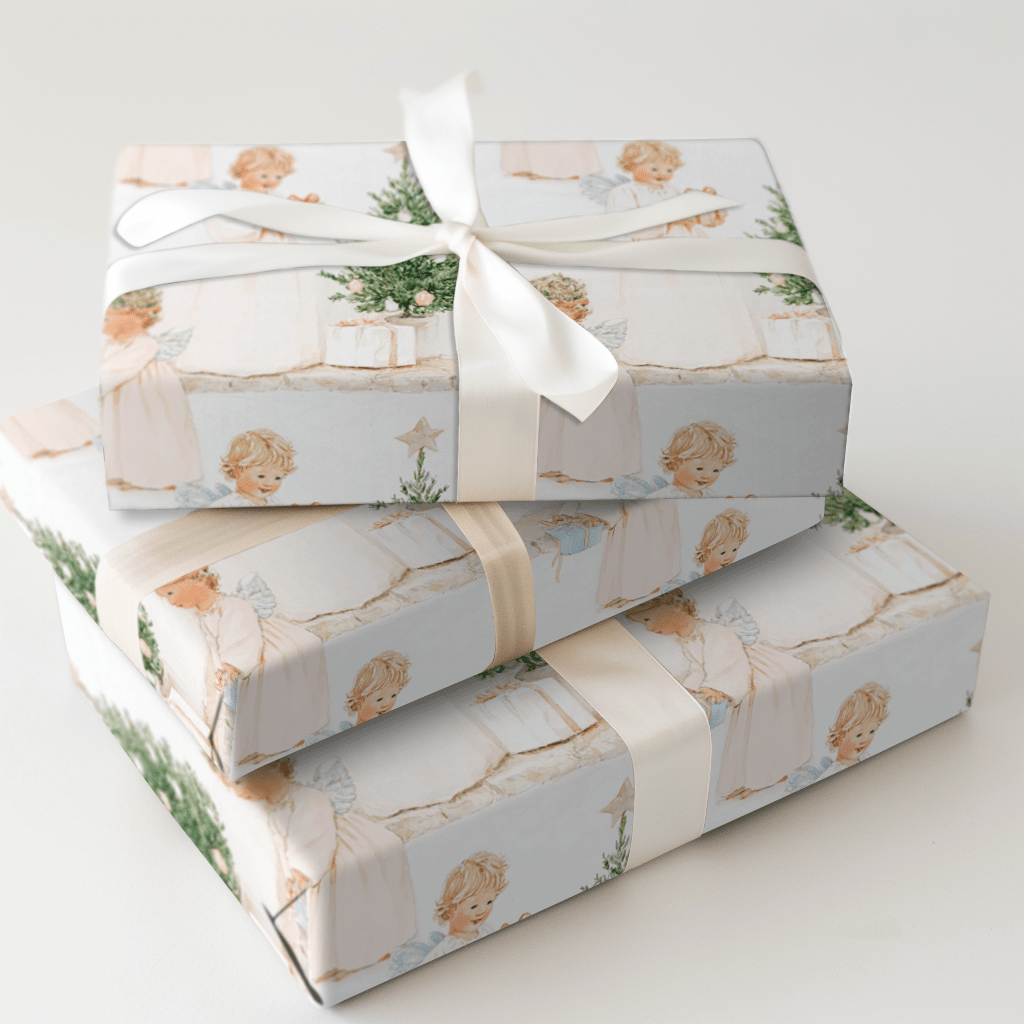 Baby Angels - Wrapping Paper - Aspen & Arlo