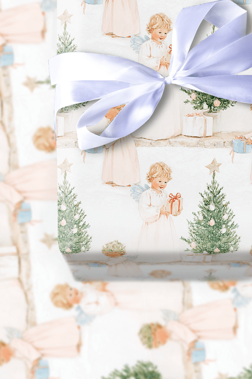 Baby Angels - Wrapping Paper - Aspen & Arlo