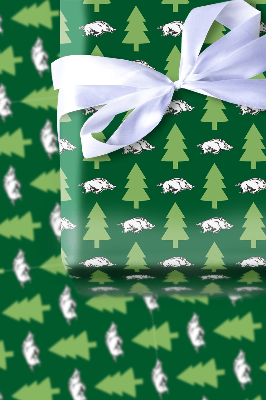 Razorback Christmas Forest - Wrapping Paper - Aspen & Arlo