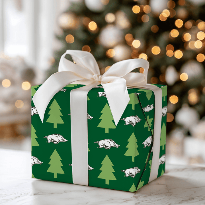 Razorback Christmas Forest - Wrapping Paper - Aspen & Arlo