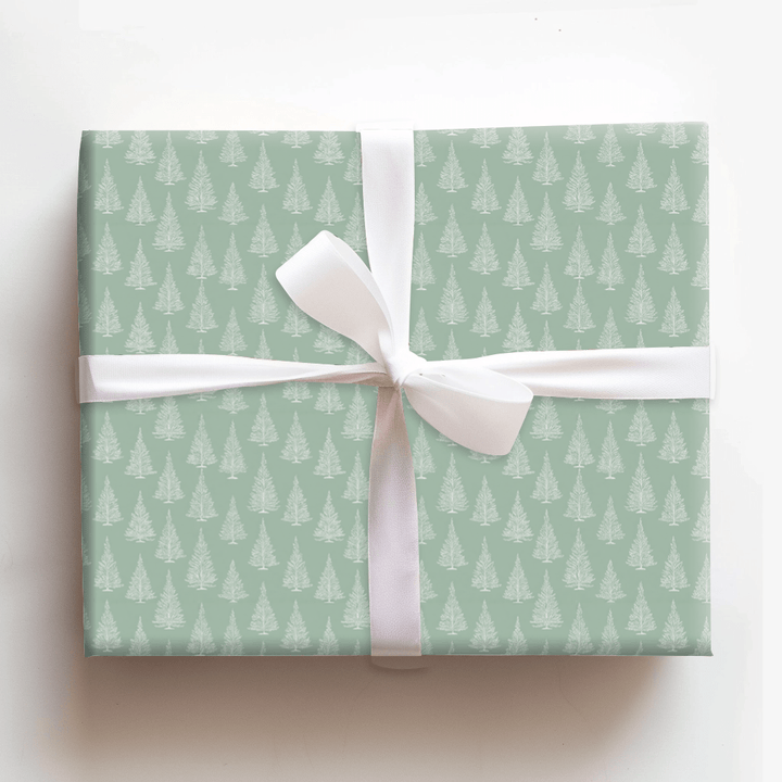 Green Tree Time - Wrapping Paper - Aspen & Arlo
