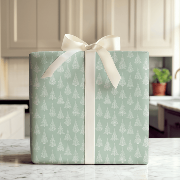 Green Tree Time - Wrapping Paper - Aspen & Arlo