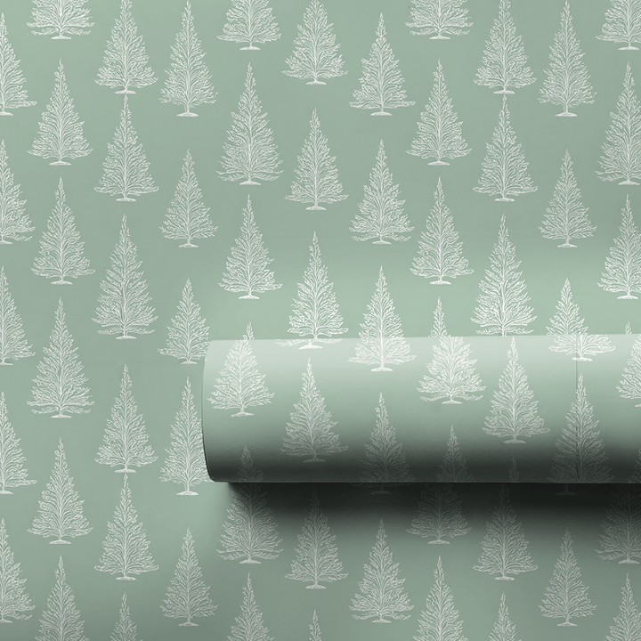 Green Tree Time - Wrapping Paper - Aspen & Arlo