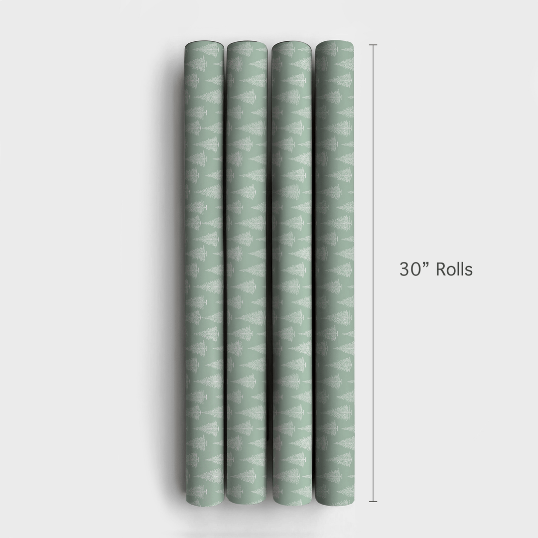 Green Tree Time - Wrapping Paper - Aspen & Arlo