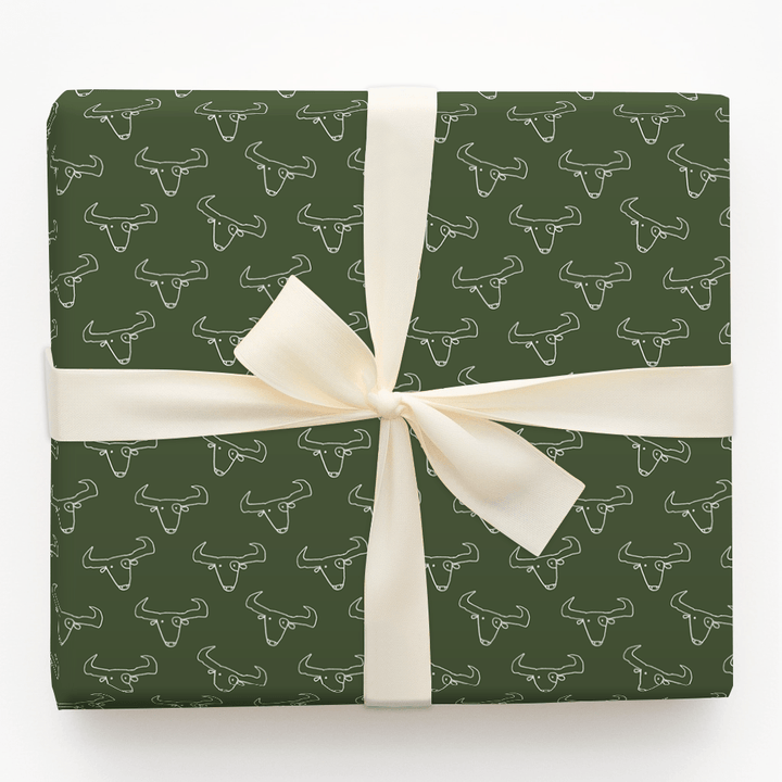 No Bull Green - Wrapping Paper - Aspen & Arlo