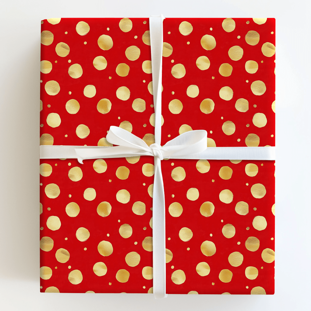 Christmas Polka Dots - Wrapping Paper - Aspen & Arlo