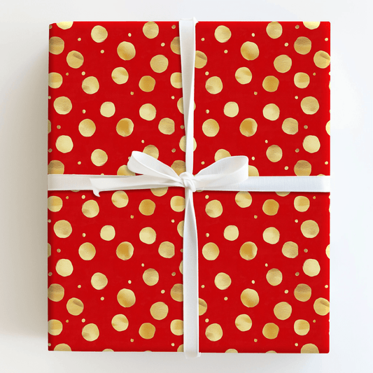Christmas Polka Dots - Wrapping Paper - Aspen & Arlo
