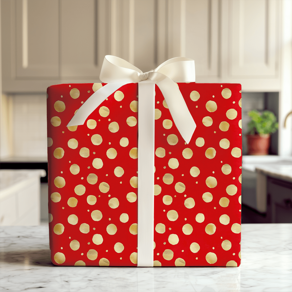 Christmas Polka Dots - Wrapping Paper - Aspen & Arlo