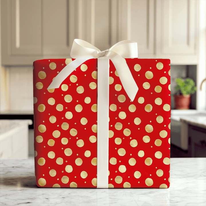 Christmas Polka Dots - Wrapping Paper - Aspen & Arlo