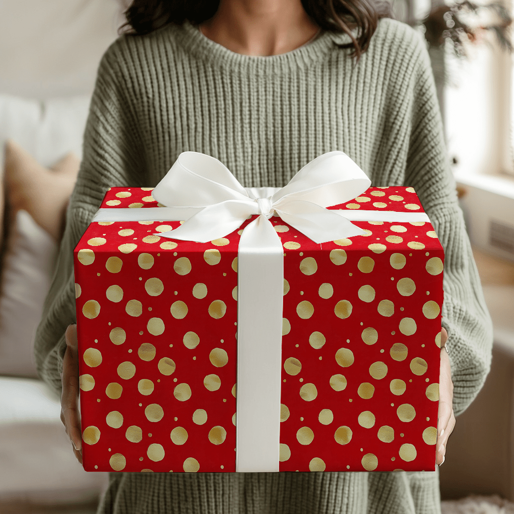 Christmas Polka Dots - Wrapping Paper - Aspen & Arlo